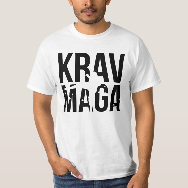 Krav Maga kampsportar Tee Shirt (Framsida)