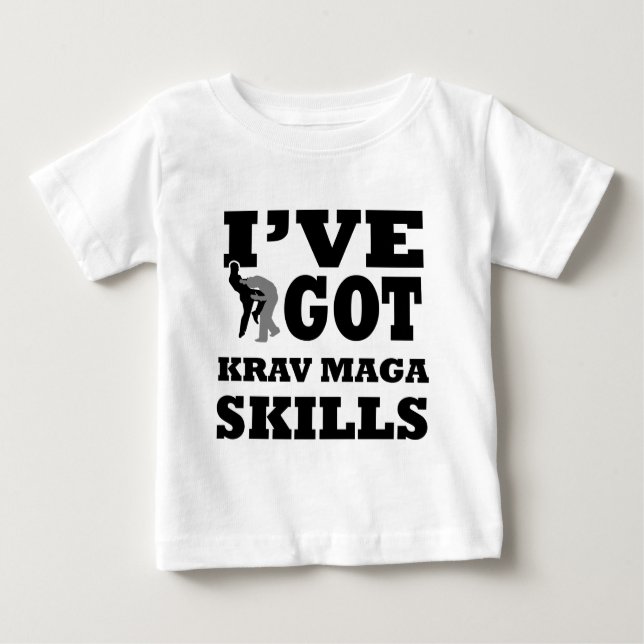 Krav Maga kampsportdesigner T-shirt (Framsida)