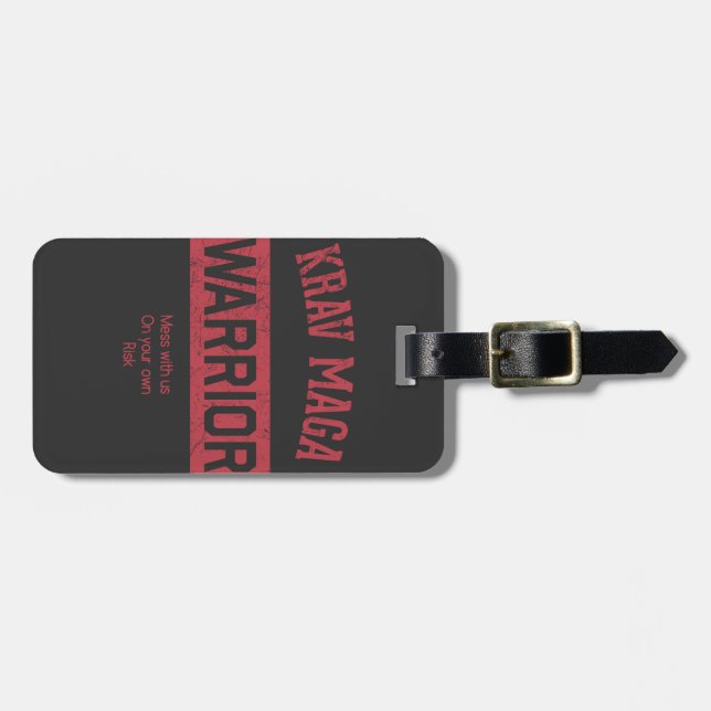 Krav Maga krigare Bagagebricka (Horisontell Framsida)