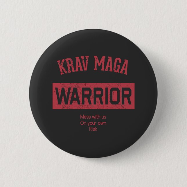 Krav Maga krigare Knapp (Framsida)
