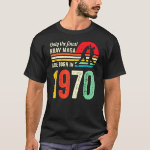 Krav Maga Martial Arts Mma Fighter 1970s Retro Bi T Shirt