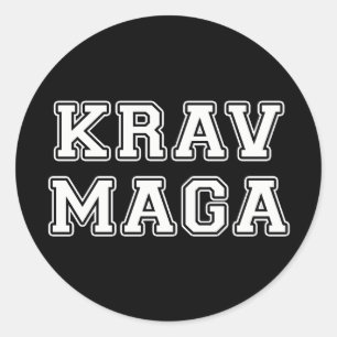 Krav Maga Runt Klistermärke