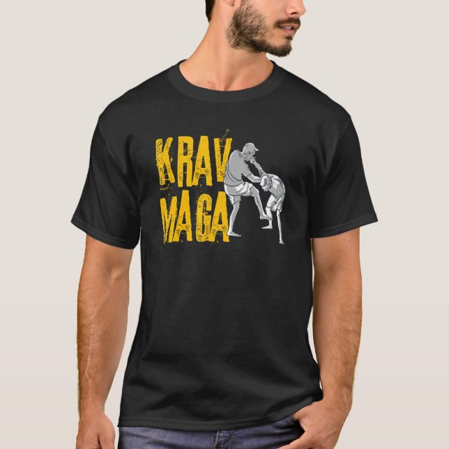 Krav Maga Self-Defense T Shirt (Framsida)