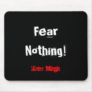 Krav Maga skräck ingenting mousemat Musmatta