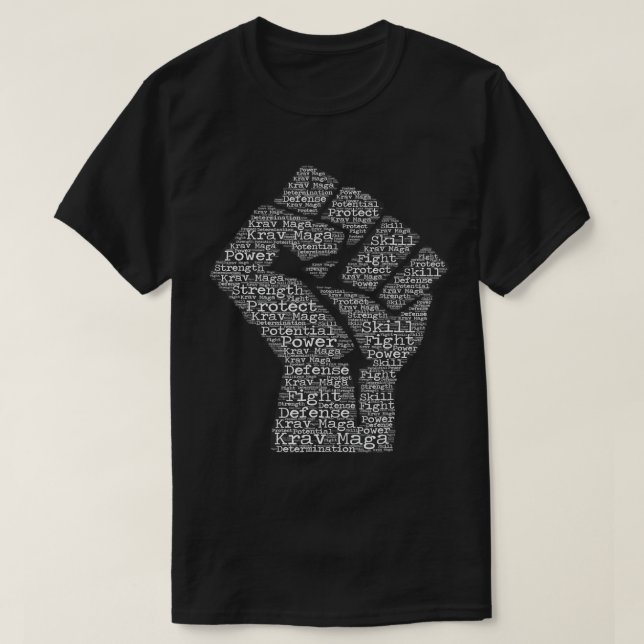 Krav Maga T-Shirt - Var ett vapen - Försvarsbekämp (Design framsida)