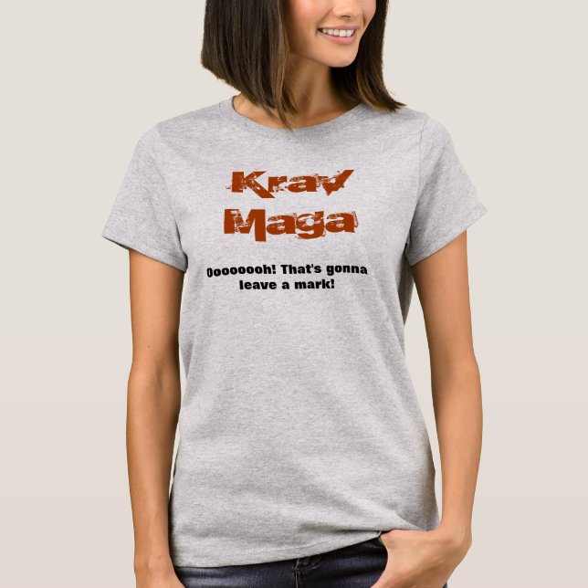 Krav Maga T-skjorta Tee Shirt (Framsida)