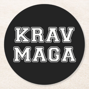 Krav Maga Underlägg Papper Rund