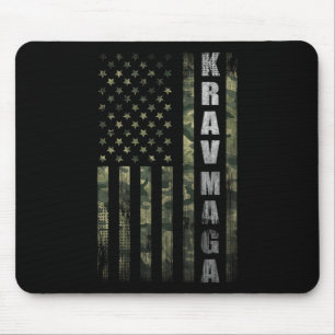 Krav Mega Usa Amerikansk Flagga Kamouflage Fläkt V Musmatta