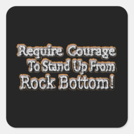 "Kräv modet" i Cute Design. Köp nu Fyrkantigt Klistermärke