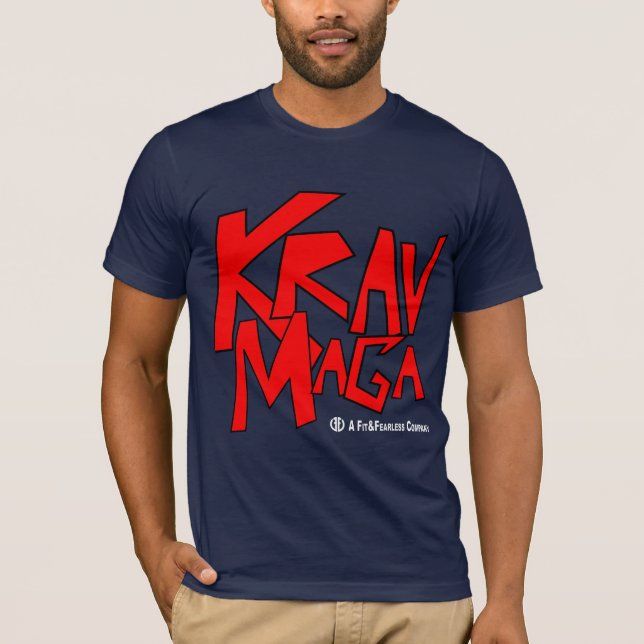 Krav oförskräckt Maga - som är färdig och T Shirt (Framsida)