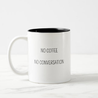Krav på kaffe Två-Tonad mugg