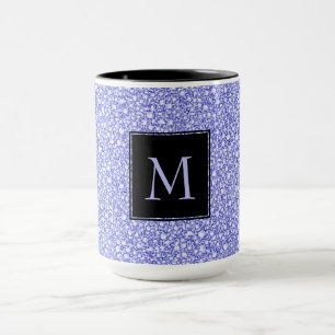 Krävande blå diamanter Se Glitter-patern Mugg