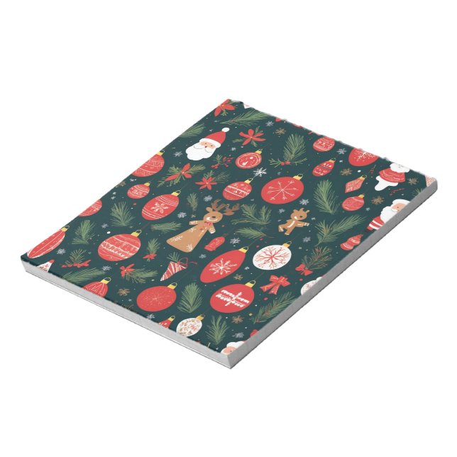 Krävande julandan, God jul Anteckningsblock (Roterad)