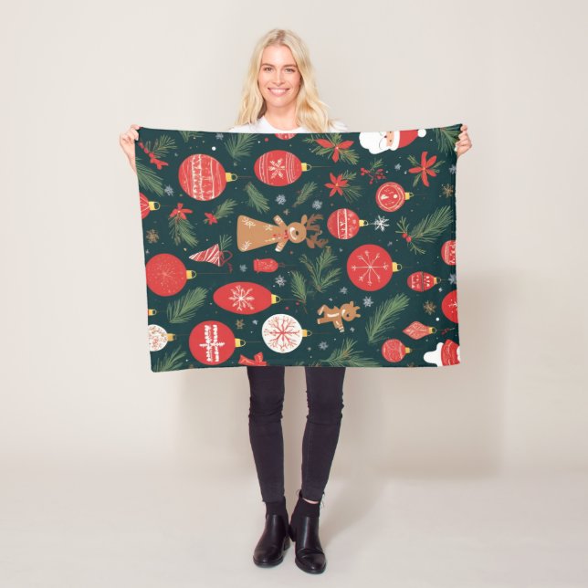 Krävande julandan, God jul Fleecefilt (På plats)