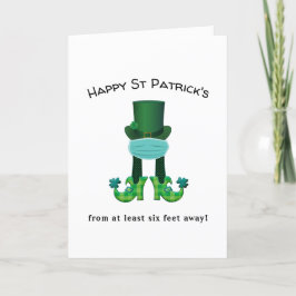 Krävande karantänrolig st patrick's day 2021 helgkort