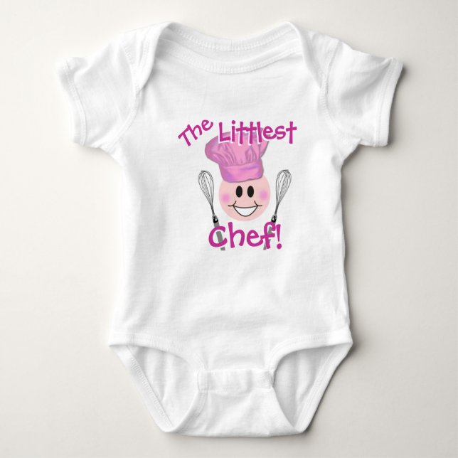 Krävare från Littlest Chef baby Tee Shirt (Framsida)