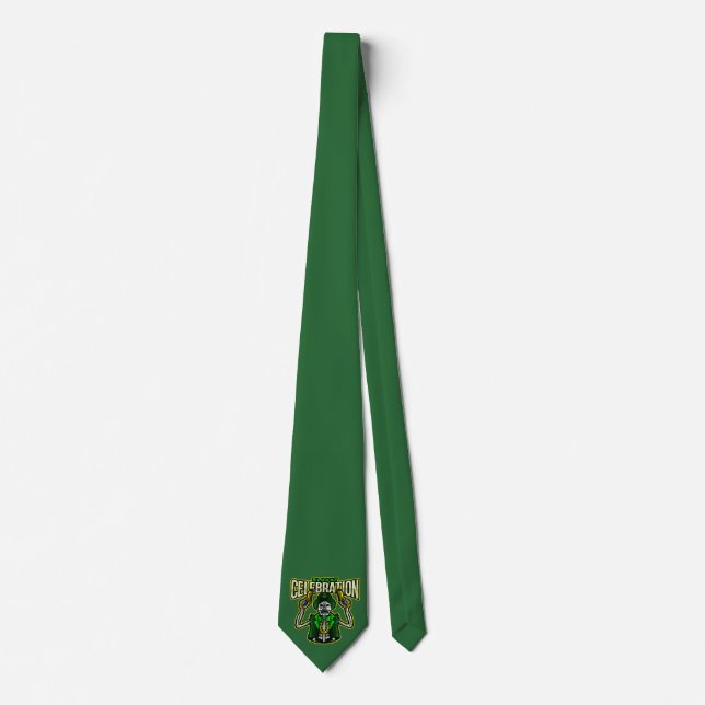 Kravatt St Patricks Day Firande Leprechaun Slips (Framsida)