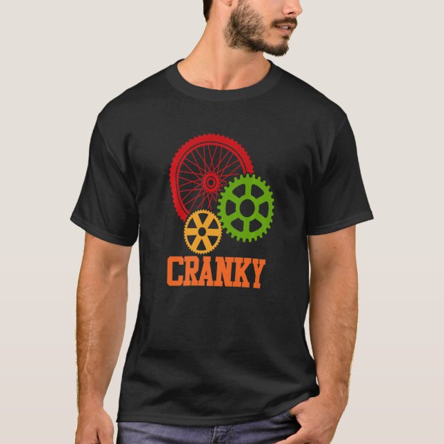 Kravcykelcykel Riding Biking Graphi T Shirt (Framsida)