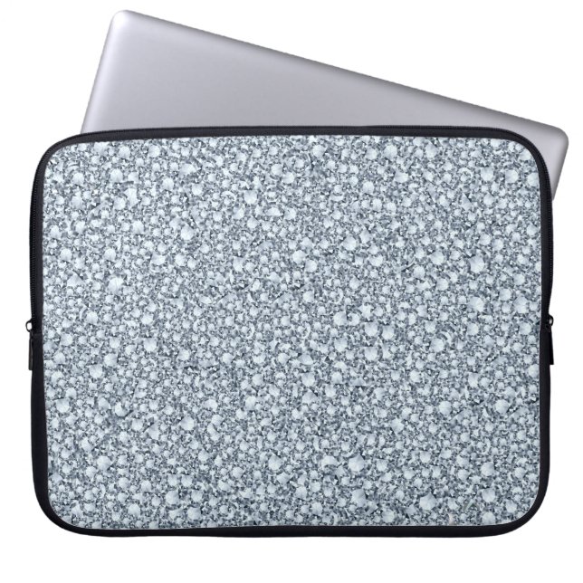 Krävda diamanter Se Glitter-patern Laptop Sleeve (Framsidan)