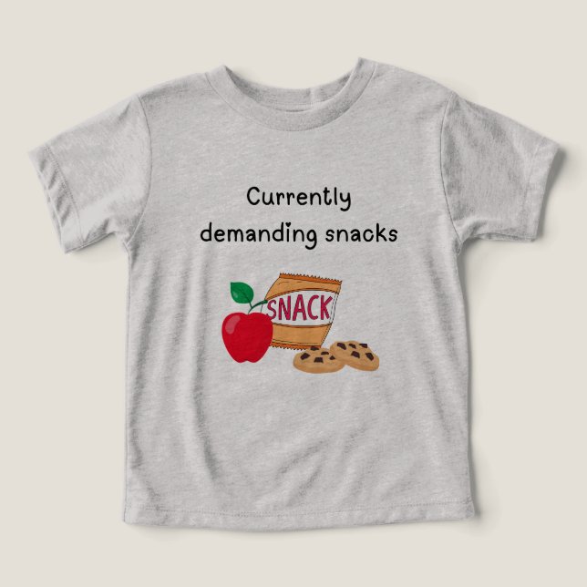 Kräver snacks t shirt (Design Framsida)