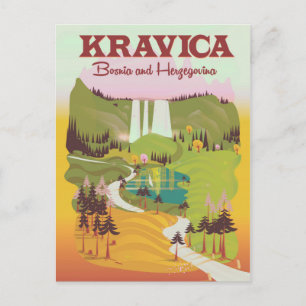 Kravica Waterfalls Bosnien och Hercegovina Vykort