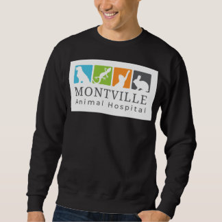 Krävneckad sweatshirt stor logotyp