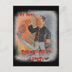 KRÄVT LJUS ~ RAILROAD BRAKEMAN POSTCARD! VYKORT