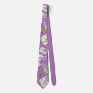 Krawatte Mediterran Lavendel de Provence Lila Slips