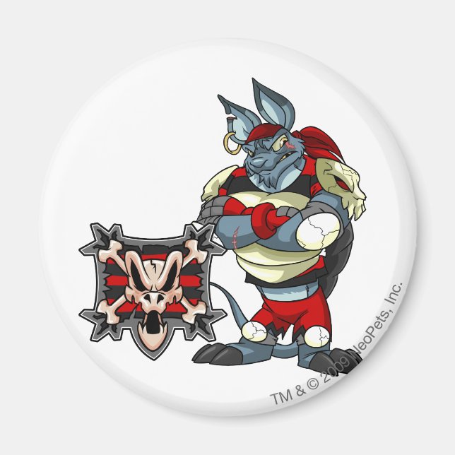 Krawk Island Team Kapten 1 Magnet (Framsidan)