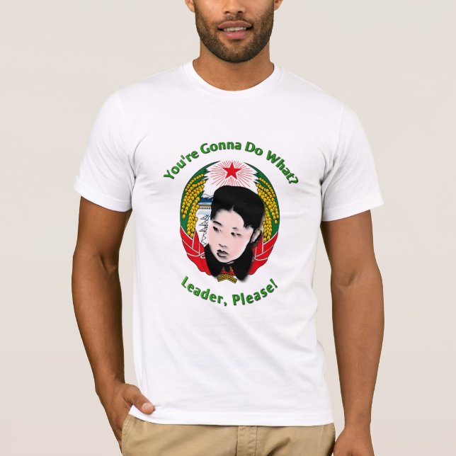 Krazy Kim Jong Un - Leader, snälla! Tee (Framsida)