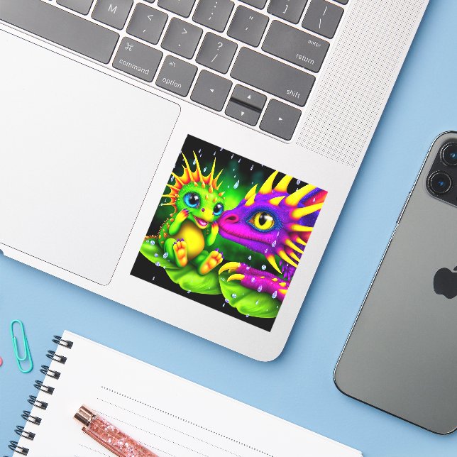 Kreaters Klistermärken (Laptop med iPhone)