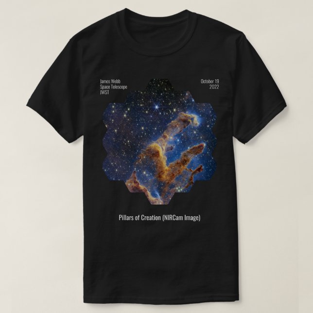 Kreationspelar (NIRCam Image) James Webb JWST T Shirt (Design framsida)