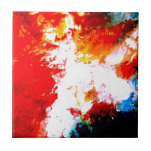 Kreativ Abstrakt Artwork Kakelplatta
