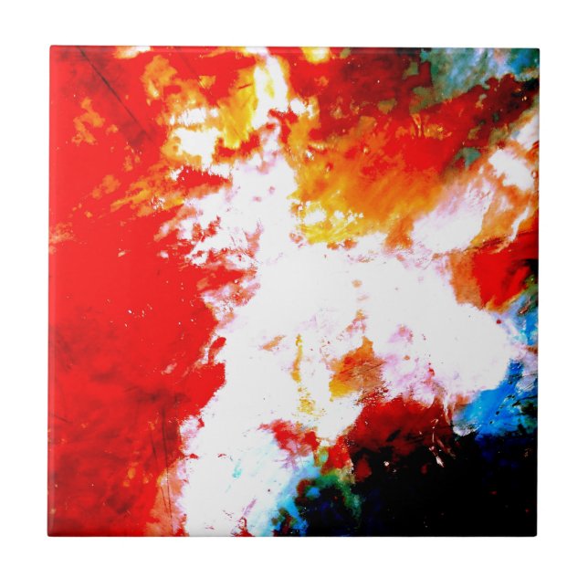 Kreativ Abstrakt Artwork Kakelplatta (Framsidan)