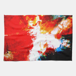 Kreativ Abstrakt Artwork Kökshandduk