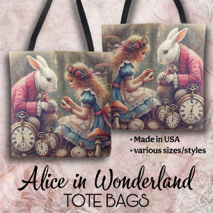 Kreativ Alice i Underlandet Vintagekonst Tygkasse