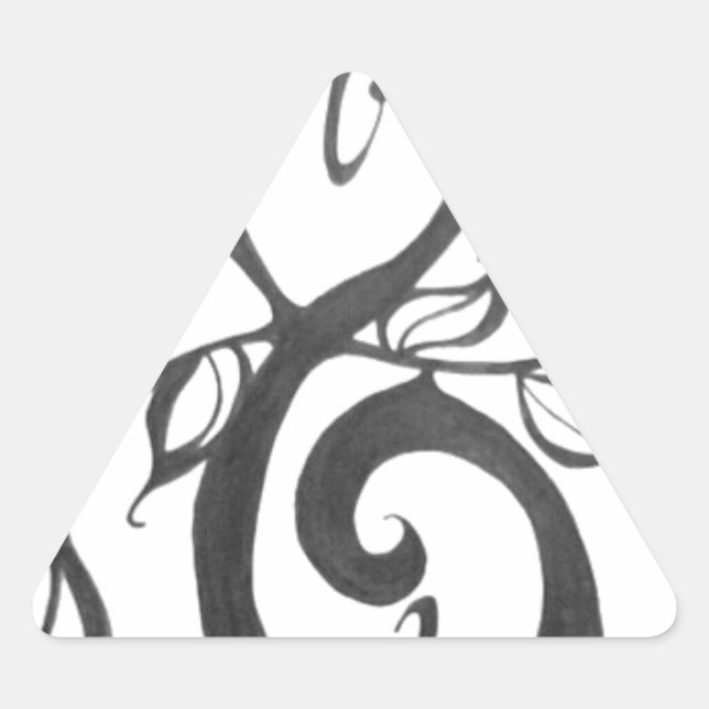 kreativ art mönster triangelformat klistermärke (Framsida)