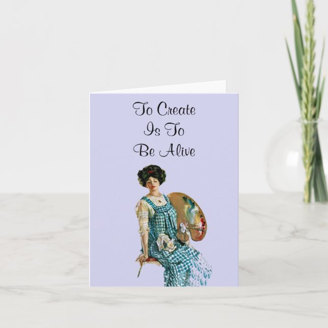 Kreativ Artist Note Card Kort (Framsida)