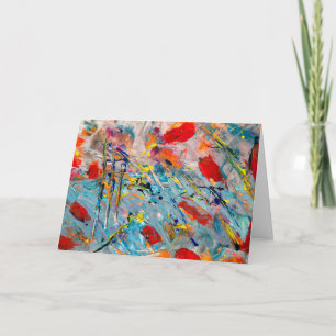 Kreativ Artist Painter Abstrakt Thinker Birthday Kort