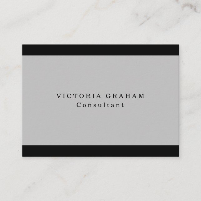 Kreativ av oformaterat Trendig-Grått-svart Profess Visitkort (Framsida)