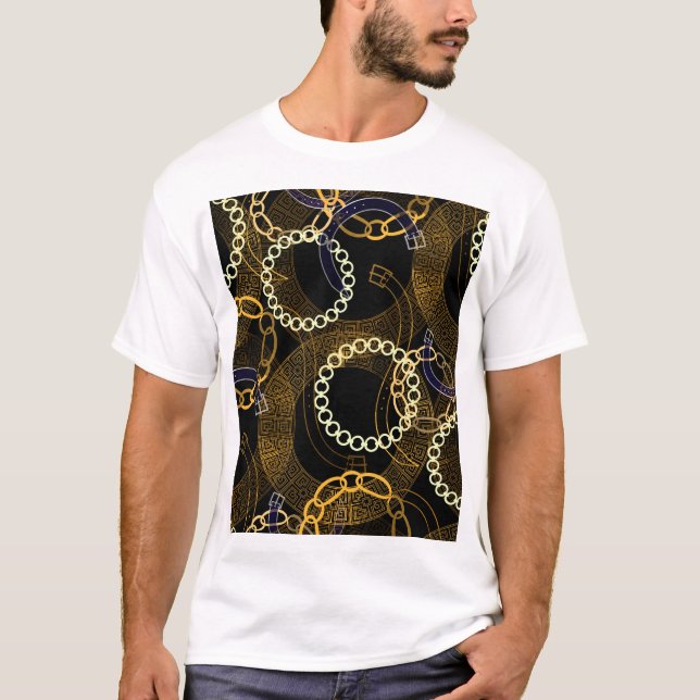 Kreativ Bälte Grekiska kedjor Mix T Shirt (Framsida)