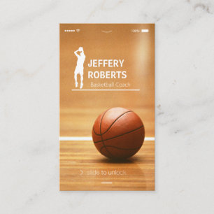 Kreativ Basketball Coach Basketball Trainer Visitkort