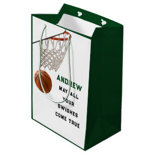 Kreativ basketboll medium presentpåse