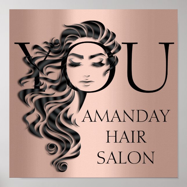 Kreativ Beauty Salon Lash Hair Extension  Poster (Framsidan)