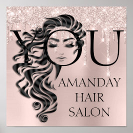 Kreativ Beauty Salon Lash Hair Extension Ro Poster
