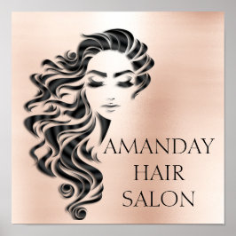 Kreativ Beauty Salon Lash Hair Ro Poster
