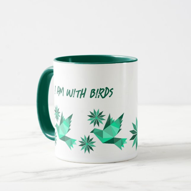 KREATIV BIRD MUGG FÖR NÄRVARANDE (Framsida vänster)