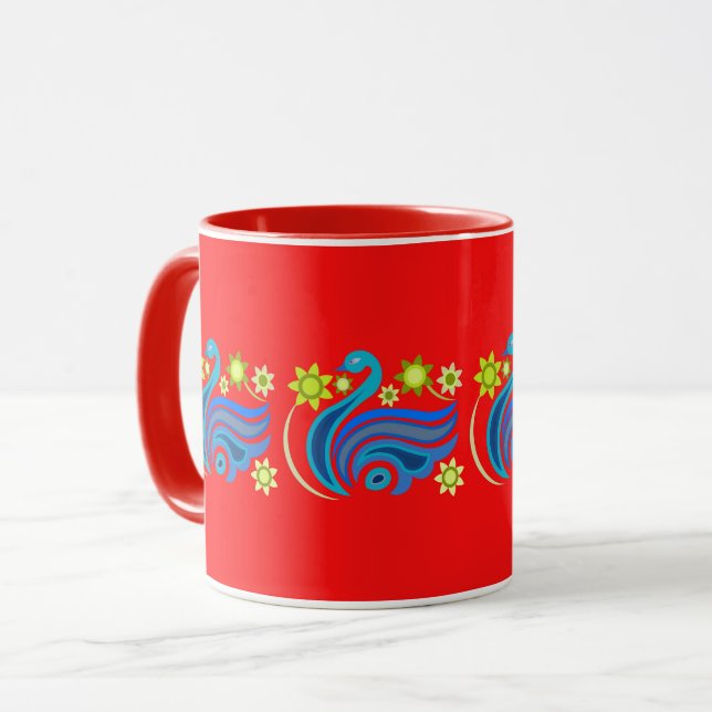 KREATIV BIRD MUGG FÖR NÄRVARANDE (Framsida vänster)