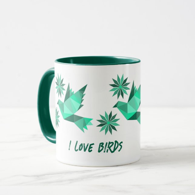 KREATIV BIRD MUGG FÖR NÄRVARANDE (Framsida vänster)