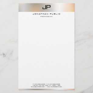 Kreativ Black White Modern Simple Template Brevpapper